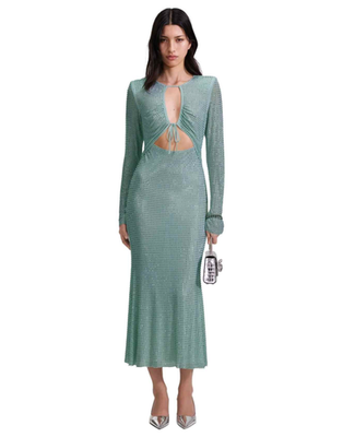 NWT Self-Portrait Blue Rhinestone Midi Dress Size US 10 | eBay NWT Self-Portrait Blue Rhinestone Midi Dress Size US 10 | eBay
