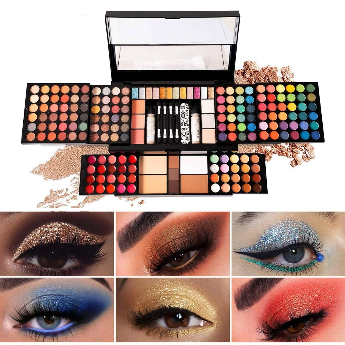 MISS ROSE M 187 Colors Professional Makeup Palette - All-in-One