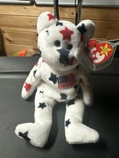 Ty Beanie Baby Glory the Bear DOB July 4, 1997 MWMT