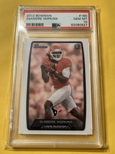 2013 BOWMAN DeANDRE HOPKINS #180 Rookie Card Graded PSA 10 Texans RC