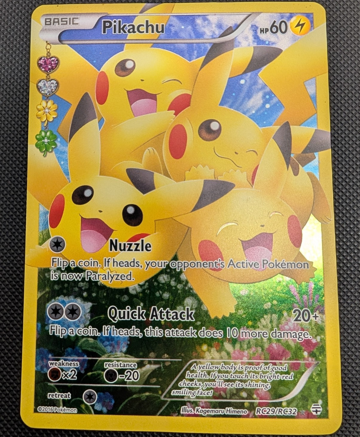 Pokémon TCG Pikachu RC29/RC32 Generations Radiant Collection Holo Rare 2016
