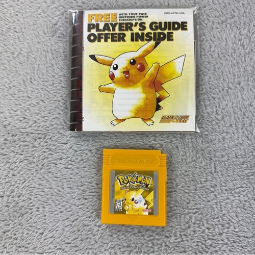 Vintage Nintendo Gameboy Pokemon Yellow Special Pikachu Edition CIB 1st Print - Picture 10 of 15