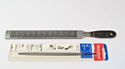 TWO UNUSED NICHOLSON FILES MADE IN USA #21866 6  SLIM TAPER + 8'' RASP & FLAT CUT