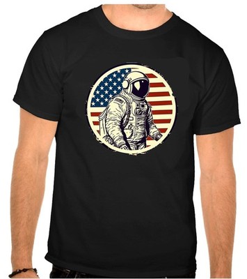 Nasa astronaut apollo usa space Logo schwarz T-Shirt -1322