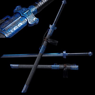 44'' Handmade Straight Ninja Stick Functional Sword 1095 Carbon Steel Ninjato