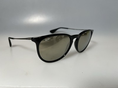 Ray-Ban RB4171  ERIKA  54-18 -145 Polished Black Mirrored Sunglasses
