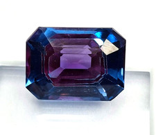 Pitambari Sapphire Emerald Cut 10-12 Ct Natural Certified Loose Gemstone RK810