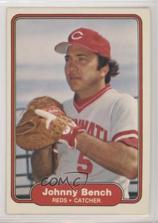 1982 Fleer Johnny Bench #57 HOF 0c4
