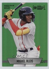 2024 Skybox Metal Universe Champions PMG Green 4/10 Miguel Bleis #35 uf7