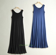 Women's Slip Dress Mulberry Silk Summer Sleeveless A-line Tank Dress Vest