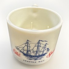 Vtg Old Spice Shaving Glass Mug 1950s MCM Grooming Shulton 21 - T7C