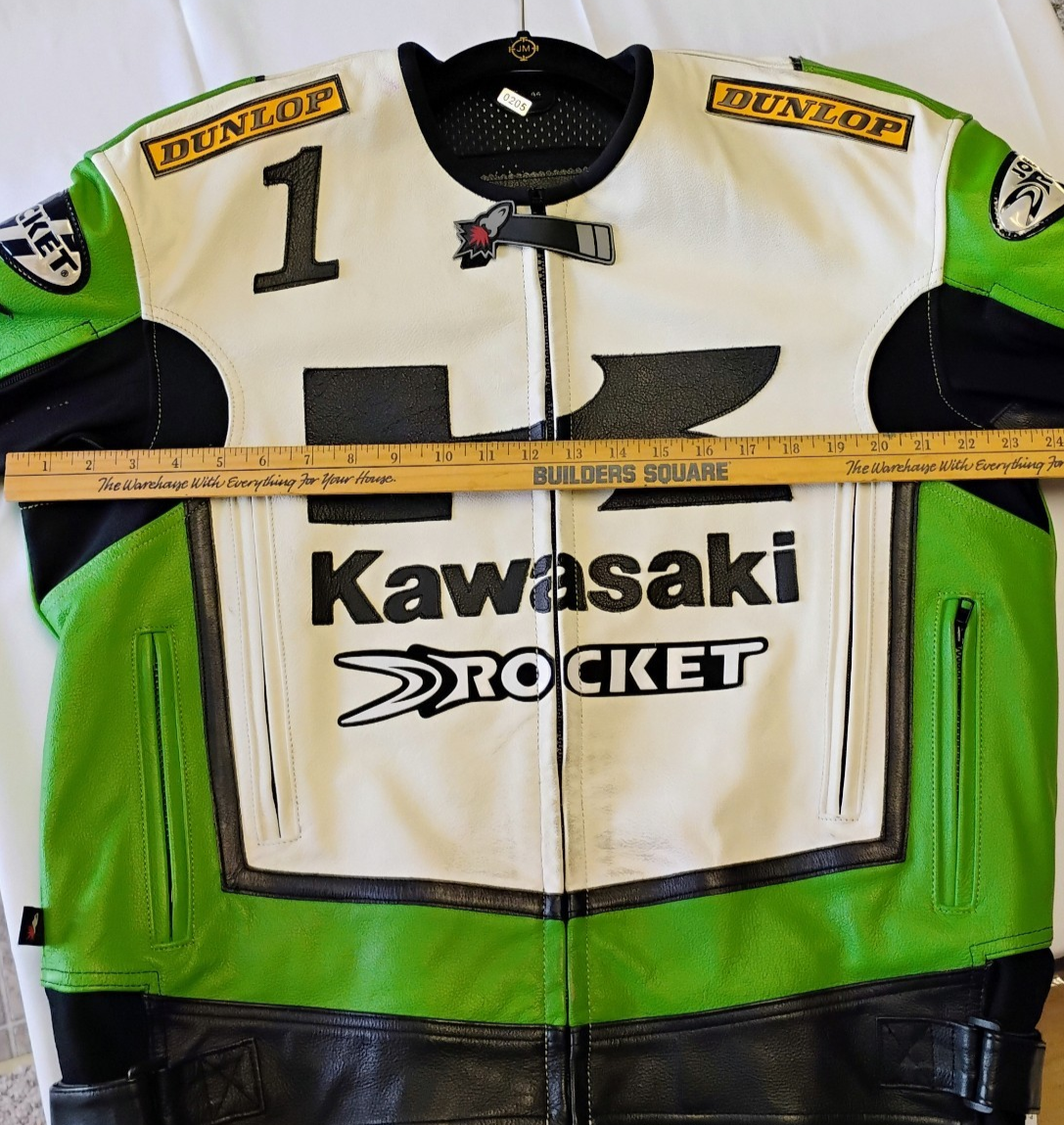 昭和レトロ　美品 JOE ROCKET製 Kawasaki ライダーズジャケット L 超美品 Joe Rocket
