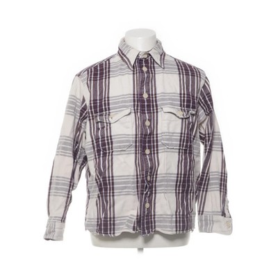Allsaints, Flanellhemd, Größe: L, Lila/Weiß, Baumwolle/Viskose, Flanell #xix
