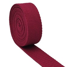 AnseTendance - Sangle coton uni 25mm pour sacs main couture anse rose framboise