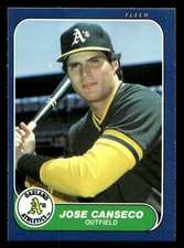 1986 Fleer Update #U-20 Jose Canseco Oakland Athletics MINT NO RESERVE!