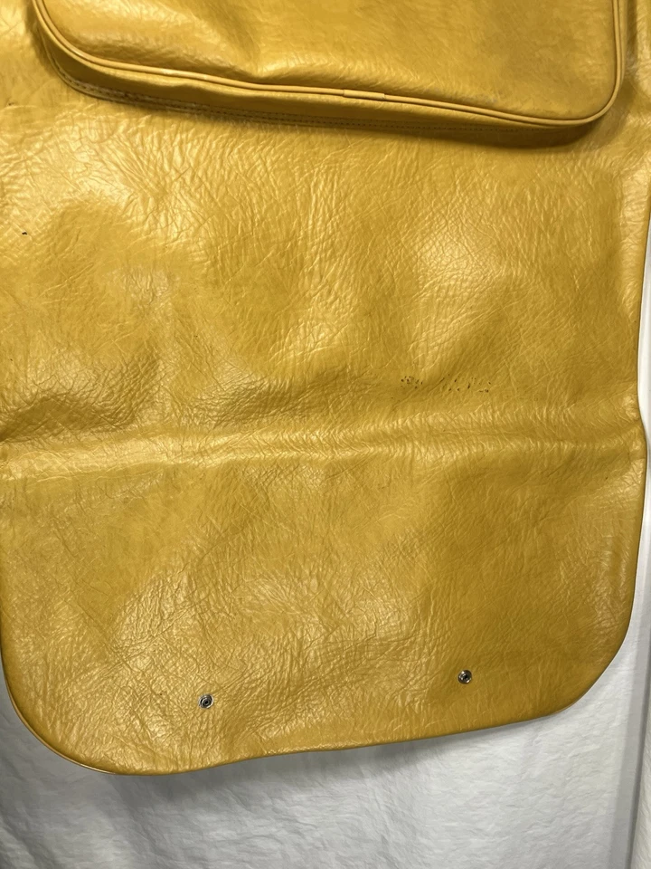 Traje de Viaje Bolso de Cuero Vintage American Tourister Amarillo Mostaza Foto 3 de 4