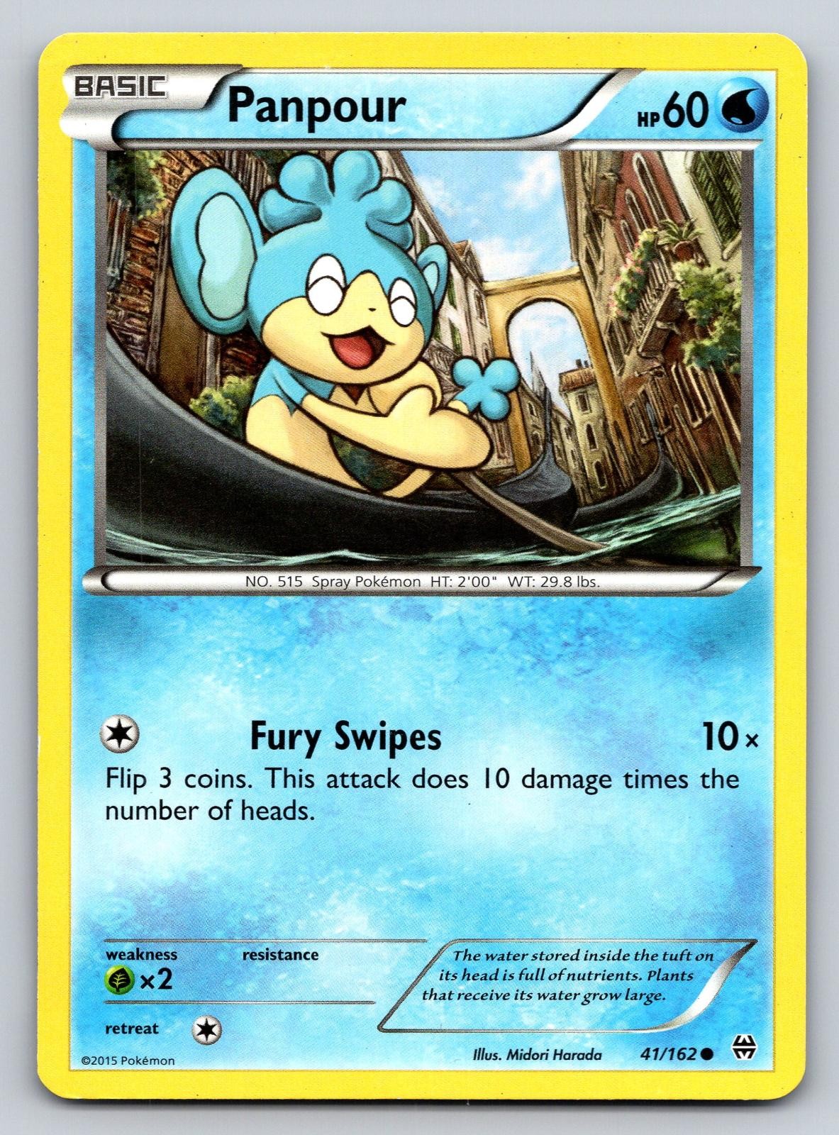Panpour 41/162 Common BREAKthrough Pokemon Near Mint