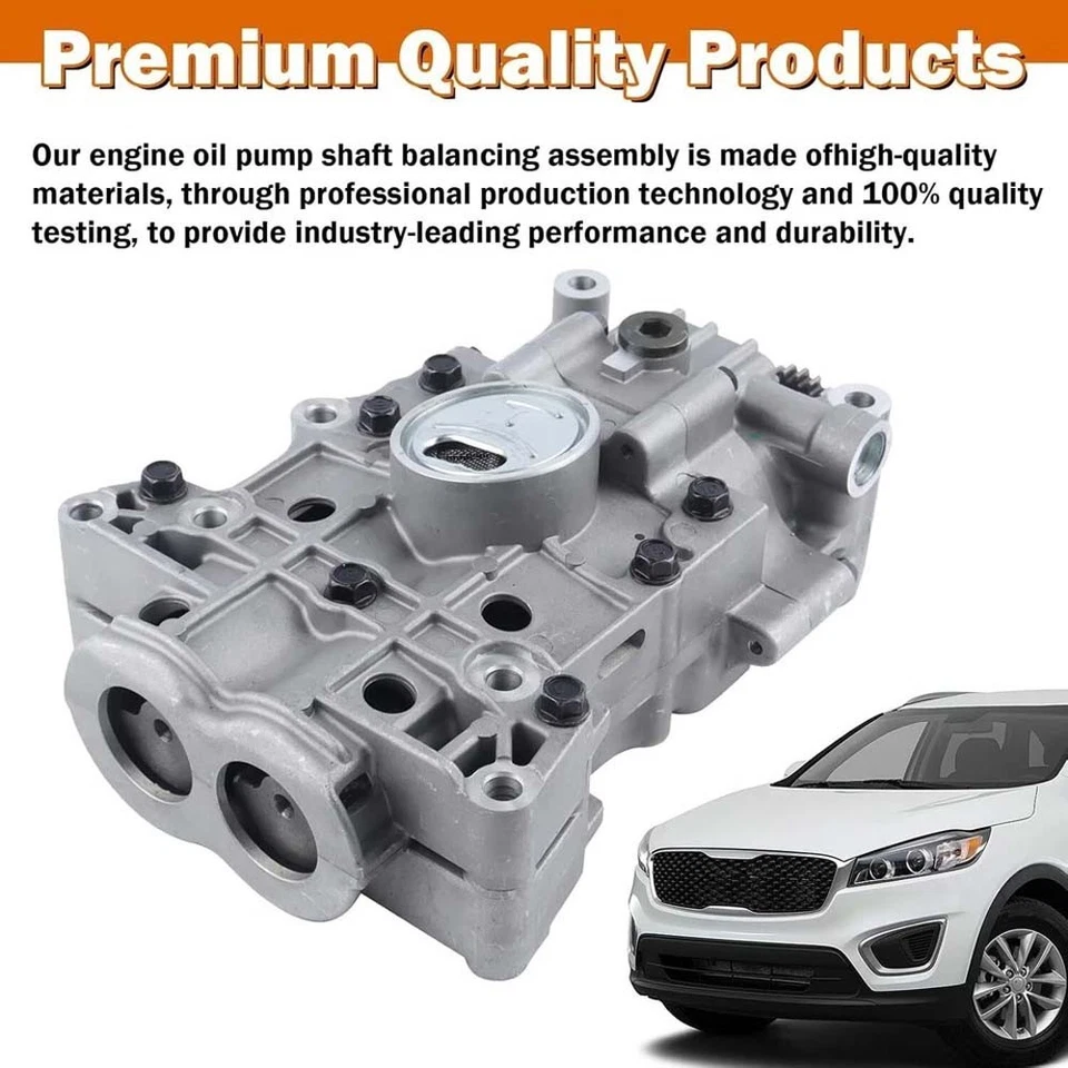 Eixo de equilíbrio da bomba de óleo 20 dentes 23300-2g400 para HYUNDAI SANTA FE SONATA KIA 2,4L - Imagem 4 de 4