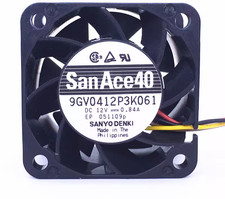 1PCS SANYO 9GV0412P3K061 DC12V 0.84A 4-wire cooling fan 4028 4cm