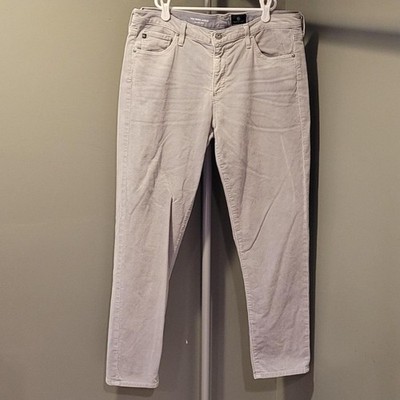 Ag Adriano Goldschmied The Prima Ankle Cigarette Corduroy Ankle Pants, 32'' Waist