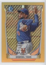 2014 Bowman Chrome Prospects Gold Refractor 40/50 Gabriel Ynoa #BCP51 3v0