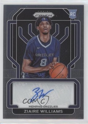 2021-22 Panini Prizm Rookie Signatures Ziaire Williams #RS-ZWL Auto RC 02v3
