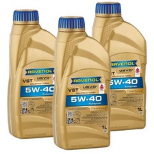 3x1L RAVENOL �l VollSynth Turbo VST 5W40 f�r VW 502 505 MB 229.5 BMW Longlife-01