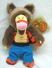 Disney Store LONDON Winnie the Pooh TIGGER WEREWOLF 10" Bean STUFFED ANIMAL NEW