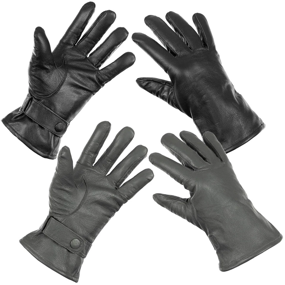 BW Bundeswehr Gants en Cuir S-3XL Doublé Hiver avec Doublure - Photo 1/1