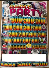 Pull Tab Tickets - Jar - Game - Dance Party - 10,020 ct