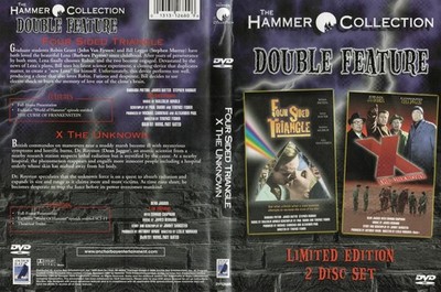 Hammer Collection Double Feature DVD : FOUR SIDED TRIANGLE/ X THE UNKNOWN