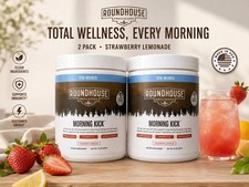 2 Pack Roundhouse Morning Kick Powder Strawbe...