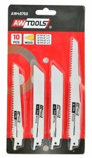 S&auml;bels&auml;gebl&auml;tter S&auml;bels&auml;geblatt 10tlg. S&auml;geblatt Set HCS Bi-Metall Metall Holz