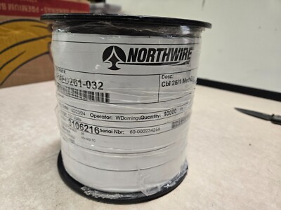 Northwire OEM 10,000 FT Cable 26/1 Medium Gray 150V 26AWG 65 x 002TC FMED261-032