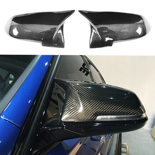 1Pair Carbon Fiber Car Side Mirror Cover Caps For BMW 4 Series 14-18 F32 F33 F36 - Picture 1 of 5