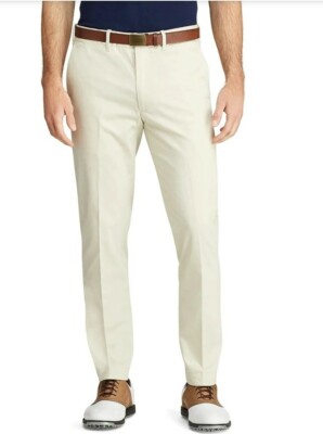 健康・医学 Ralph Polo Golf Ralph Lauren Wicking Tan Sand Khaki Mens Pants w42x32L