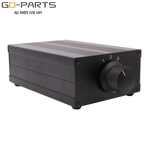 3 Ways Hifi Audio Signal Sources Selector Switch Box 3 Input 1 Output Splitter - Picture 3 of 9