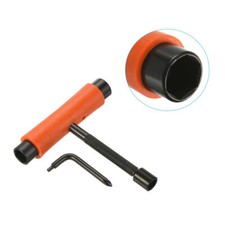 All-In-One Skate Tool Multi-Function Portable Skateboard T Tool, Orange