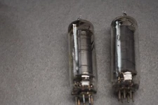 50C5 GE Audio Receiver Power Vacuum Tubes Tested Pair