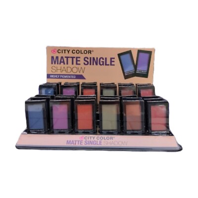 City Color Matte 36 Six Colors Single Eye Shadows Highly Pigmented (Sealed) 