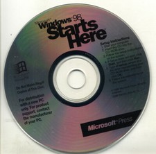 Microsoft Press Windows 98 Starts Here Instructional CD-ROM Vintage