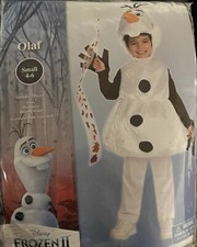 Brand New Disney's Frozen 2 Olaf Halloween Child Costume Size Child Small 4-6