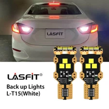Pair White LED 921 T15 Backup Reverse Light Bulbs for GMC Ford Chevy Error Free