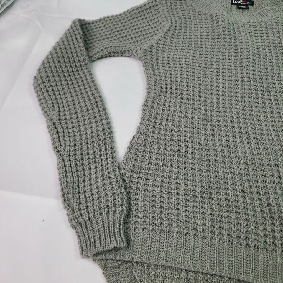 Suéter tejido manga larga gris Love By Chesley talla M Foto 4 de 4