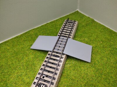 H0 Zubehör - H0 Bahnübergang - für Märklin M-Gleis - 50 x 40 mm - H0 1:87