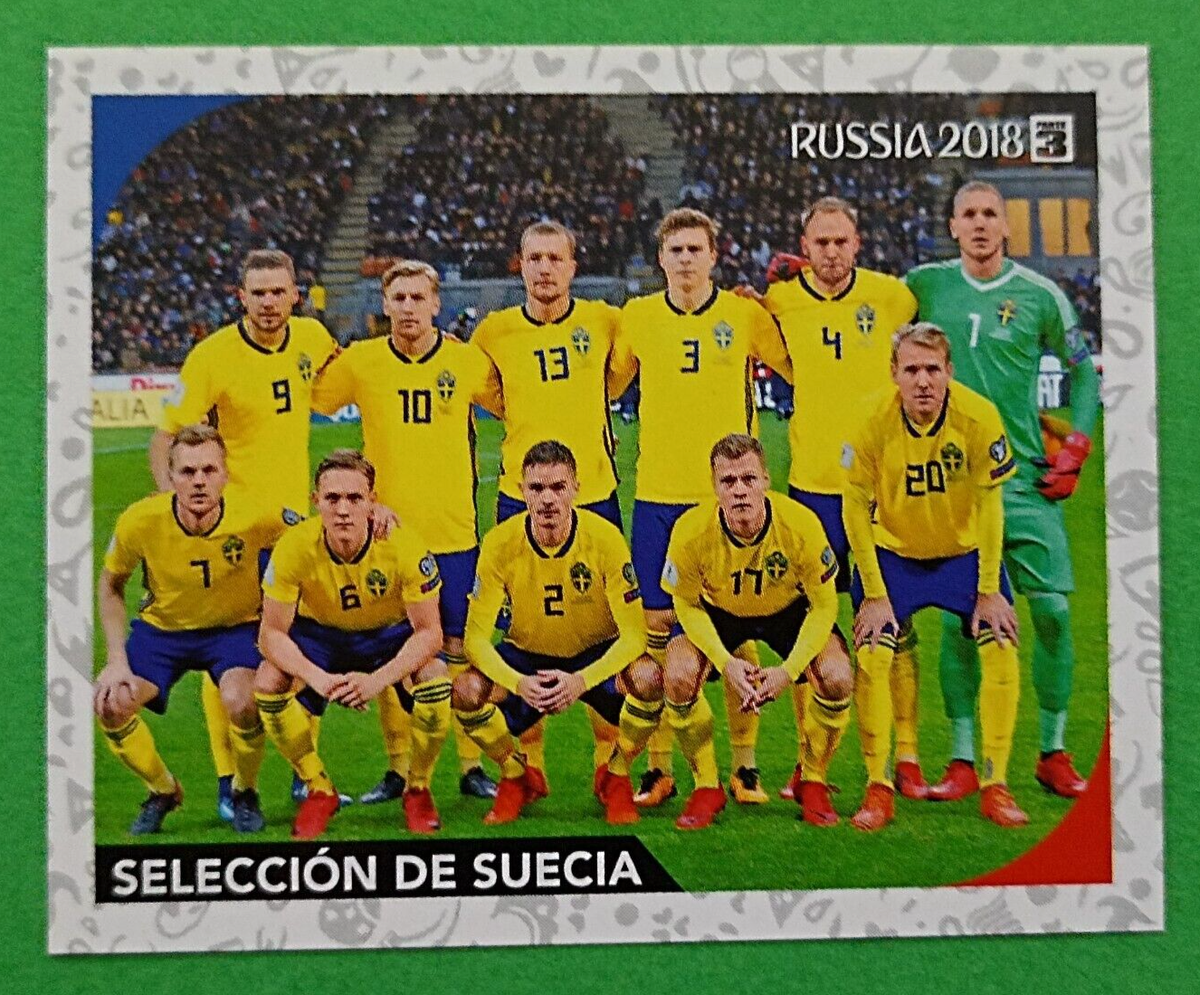2018 3R RUSSIA PRE WORLD CUP FIFA #56 SWEDEN SOCCER TEAM Sticker