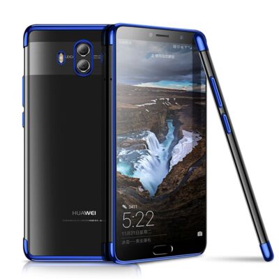 Huawei Mate 10 Hülle Case Handy Cover Schutz Tasche Schutzhülle Bumper Etui Blau