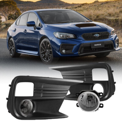 For 2018 2019 2020 2021 Subaru WRX STI Fog Lights w/Wiring Switch Kit Smoke Lens