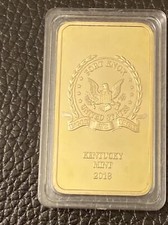 Fort Knox Gold Bar Bullion - In God We Trust Free Postage Trump Signed