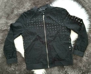 zara sheer bomber jacket